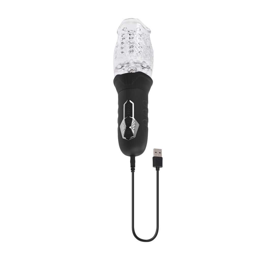 Cyclone Realistic Rotating Stroker - 10-Speed Vibrating Masturbator
