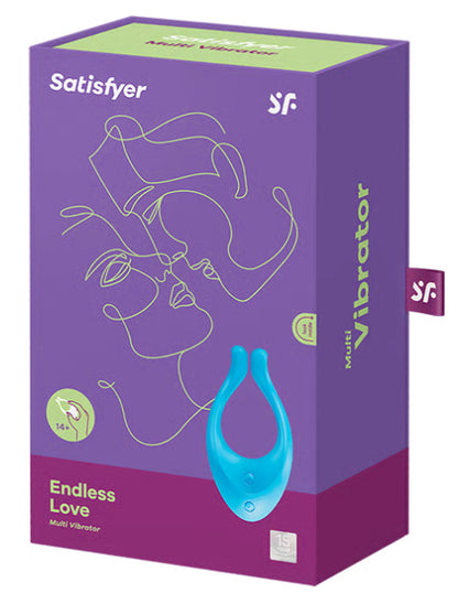 Endless Love Rabbit Vibrator Rechargeable Silicone Blue