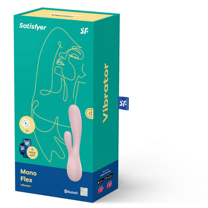 Mauve Mono Flex Rabbit Vibrator - G-Spot & Clitoral Dual Stimulator