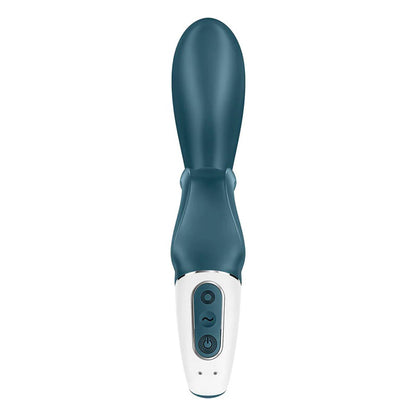Hug Me Rabbit Vibrator Grey/Blue - App Controlled G-Spot & Clitoral Vibrator