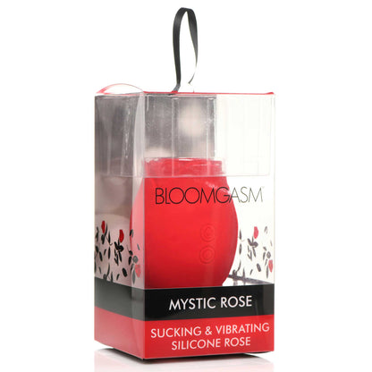 Mystic Rose Clitoral Suction & Vibration Stimulator - Red 10-Mode Rose Toy