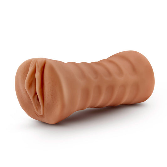 M for Men Julieta Realistic Vibrating Male Masturbator - Textured Stroker with Bullet Vibe