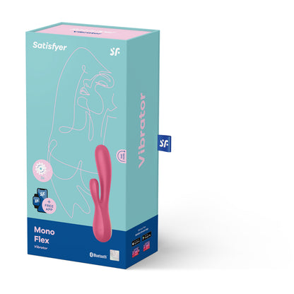 Mono Flex Red Rabbit Vibrator - G-Spot & Clitoral Dual Stimulator
