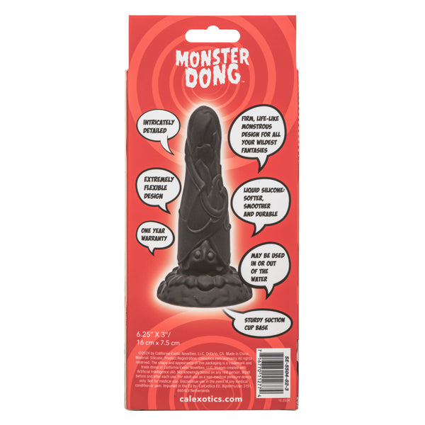 Fantasy Vampire 6.25 Inch Realistic Black Silicone Suction Cup Dildo