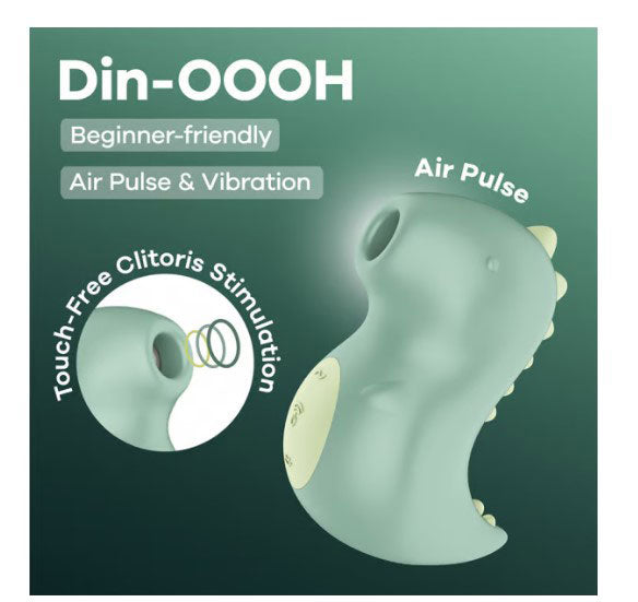 Satisfyer Din-Ooh - Green Air Pulse Clitoral Stimulator