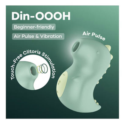 Satisfyer Din-Ooh - Green Air Pulse Clitoral Stimulator
