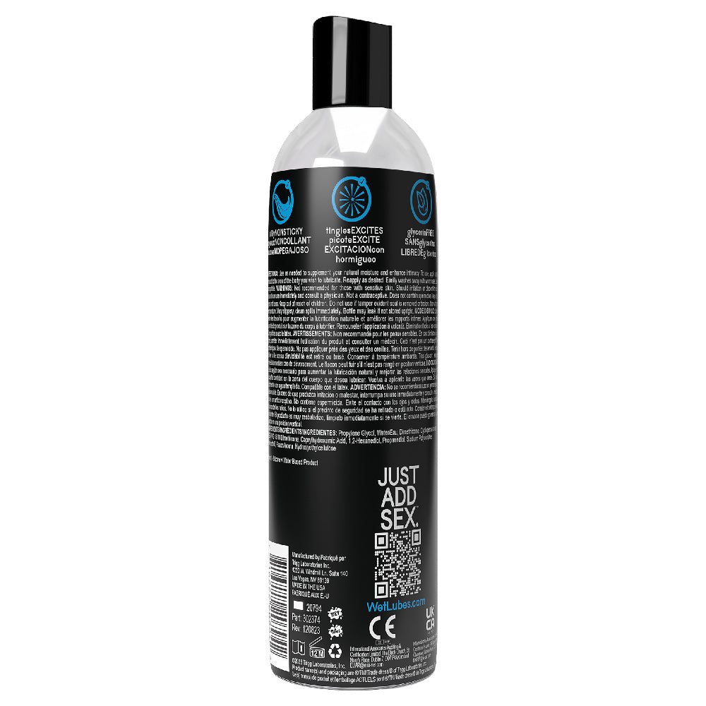 Wet Extra Sensations Cooling Tingling Hybrid Lube 8oz - Mint Cooling Effect