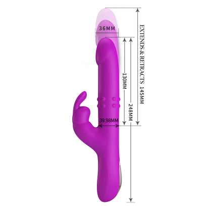 Pretty Love Reese Rabbit Vibrator Thrusting Rotating G-Spot Clitoral