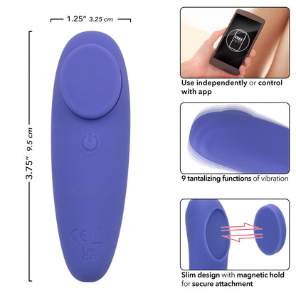 CalExotics Connect Panty Teaser App-Controlled Vibrator - Blue