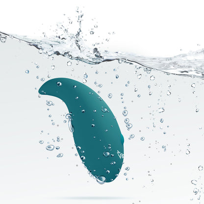 Elated Teardrop Clitoral Stimulator - 10-Speed Rechargeable Ocean