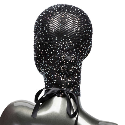 Radiance Full Coverage Sensory Hood with Mesh & Rhinestones - Black