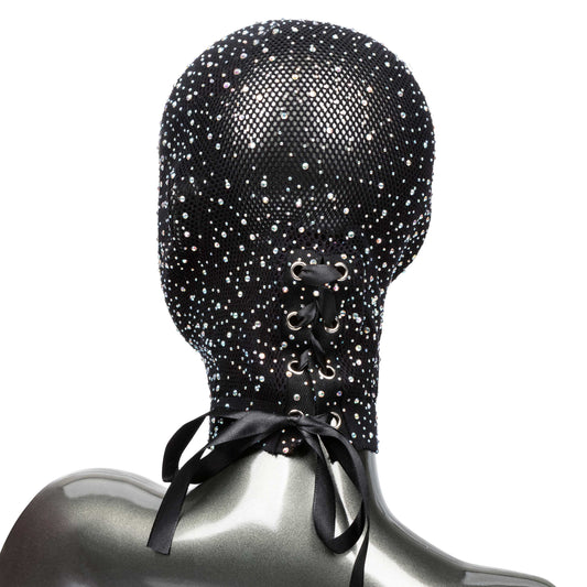 Radiance Full Coverage Sensory Hood with Mesh & Rhinestones - Black
