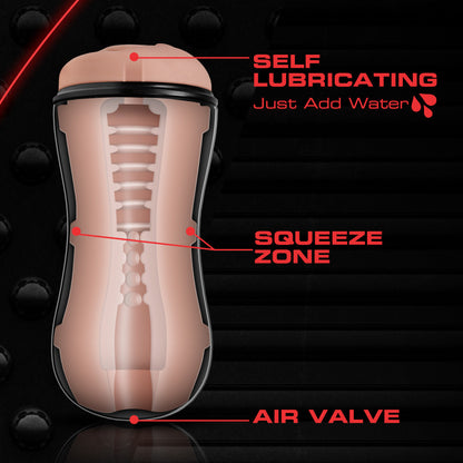 M for Men Soft & Wet Self-Lubricating Male Masturbator Cup - Realistic Vagina Stroker