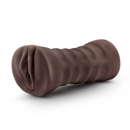 Hot Chocolate Brianna Realistic Vibrating Male Masturbator - Textured Stroker with Bullet Vibe