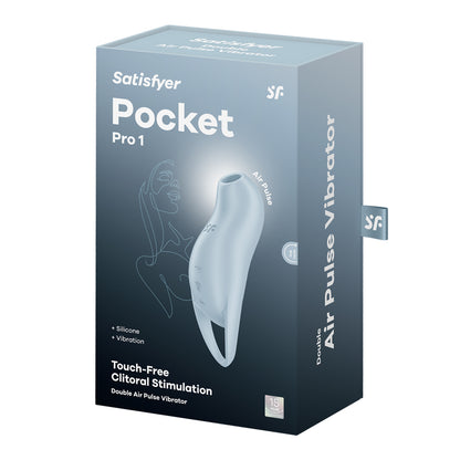 Satisfyer Pocket Pro 1 Air Pulse Clitoral Vibrator – Light Blue