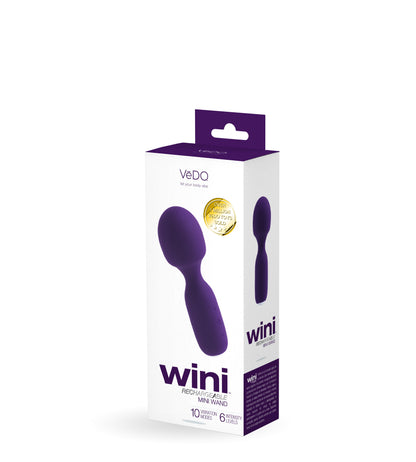 Rechargeable Mini Bullet Vibrator 10 Modes 6 Intensities Waterproof – Purple