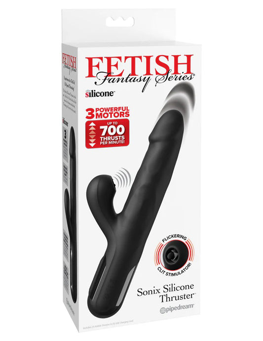 Sonix Silicone Thrusting Rabbit Vibrator 3 Motors