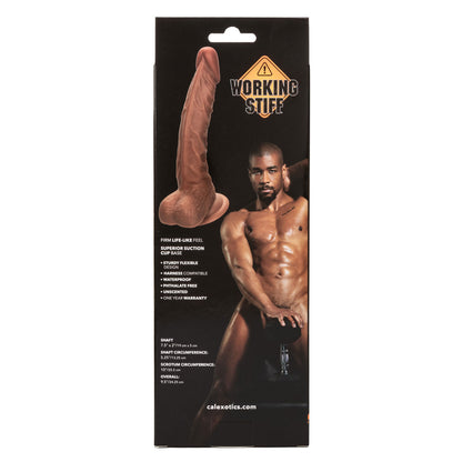 Working Stiff The Personal Trainer 7.5 Inch Realistic Suction Cup Dildo – Brown