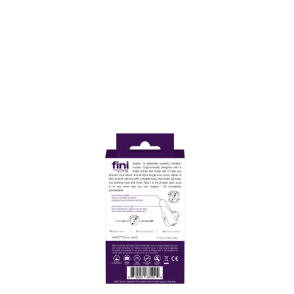 Rechargeable Finger Vibrator Bullet with Ergonomic Ring – Purple