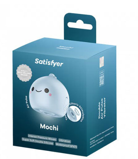 Mochi Frost Blue Air Pulse Clitoral Stimulator - Suction & Vibration Toy