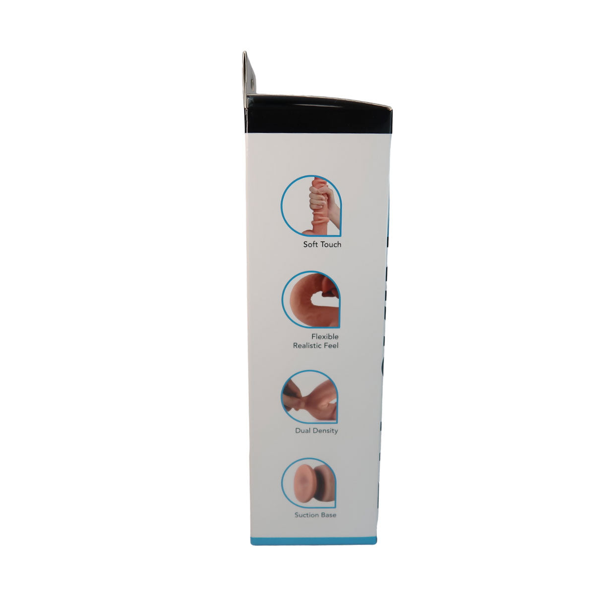 9.5 Inch Dark Brown Realistic Dildo Dual-Layer TPE Lifelike Skin Feel Suction Cup
