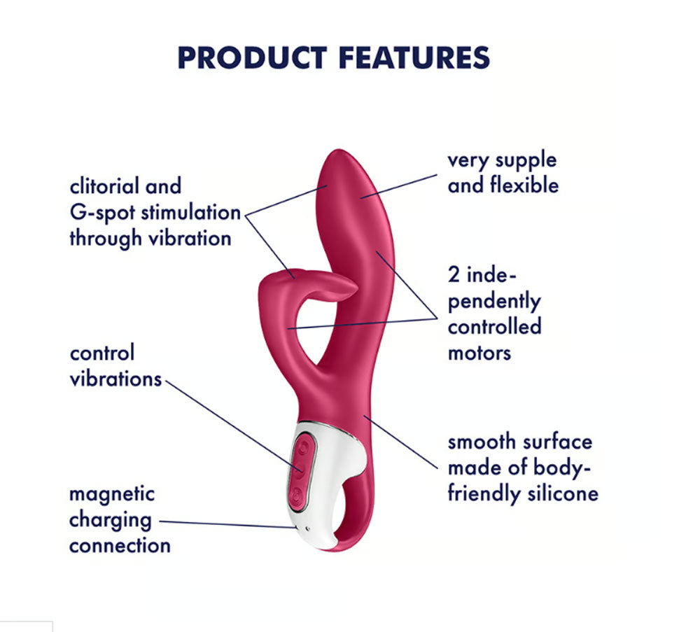Satisfyer Embrace Me Rabbit Vibrator Berry Rechargeable