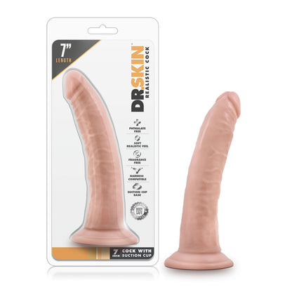 Dr. Skin Realistic Vanilla Suction Cup Dildo 7"