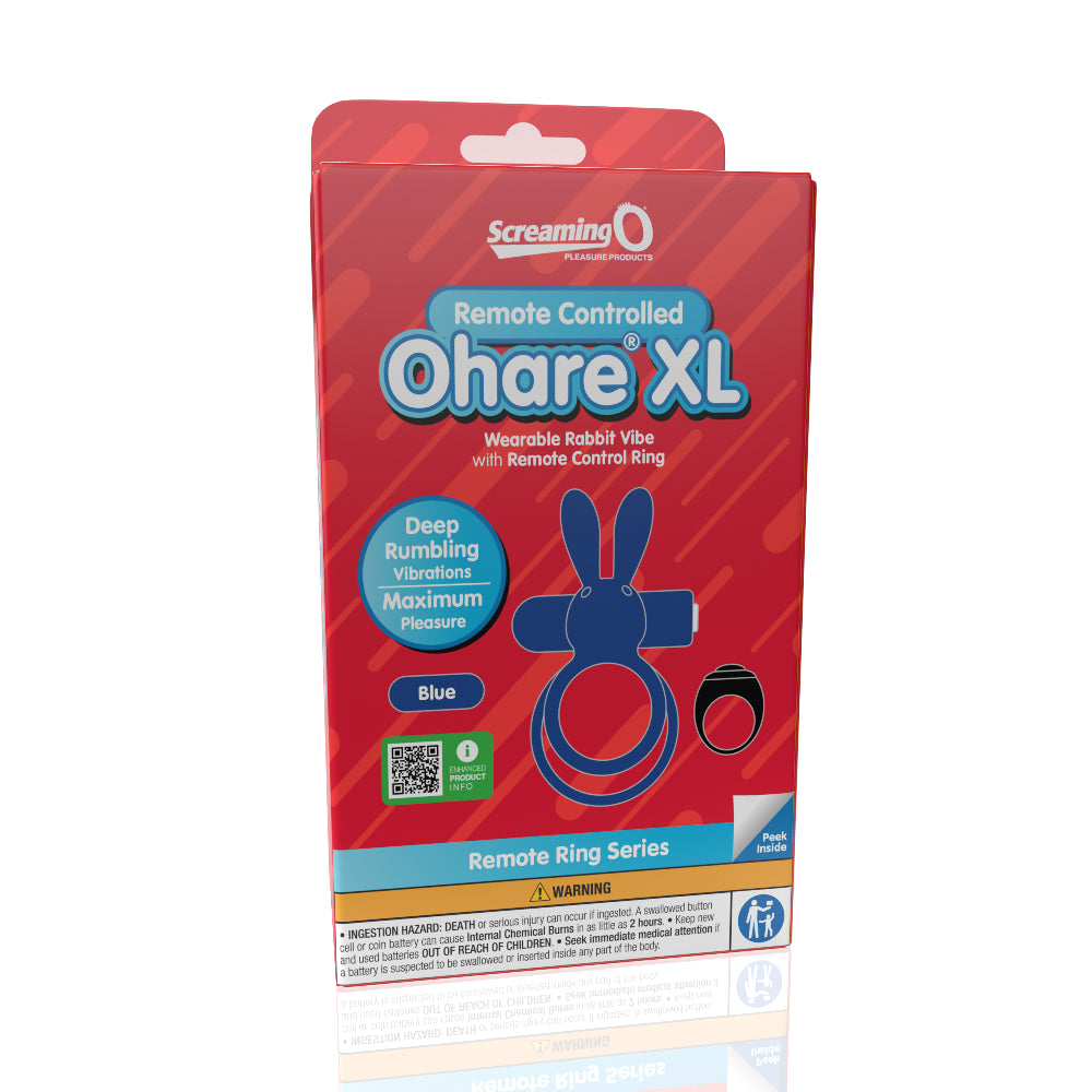 Rechargeable Remote Rabbit Cock Ring XL – Blue