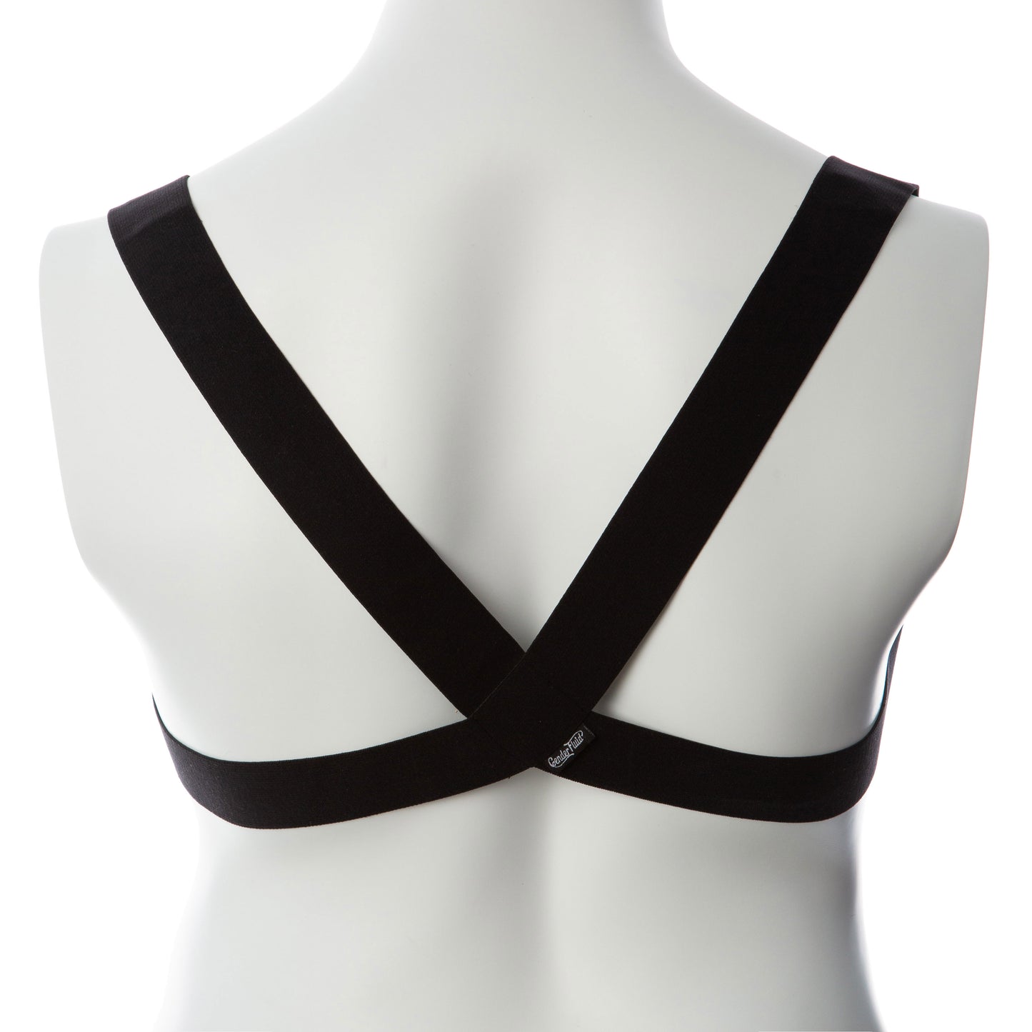 Billie Elastic Body Harness - Plus Size Black