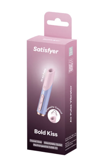 Satisfyer Bold Kiss Air Pulse Clitoral Stimulator – 30 Pressure Wave Modes