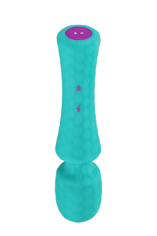 Ultra Wand Rechargeable Flexible Wand Vibrator – Turquoise