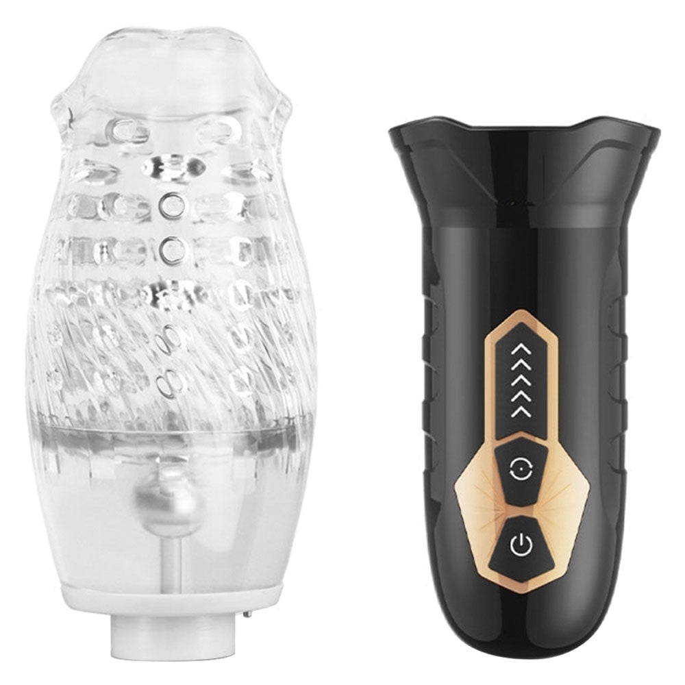 The Male Rose Rechargeable Rotating Vibrating Male Masturbator