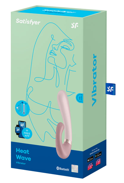 Heat Wave Mauve App Controlled Warming Rabbit Vibrator - G-Spot & Clitoral Heating Vibrator