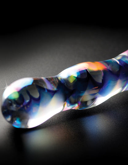 7" Curved Blue Glass Dildo G-Spot P-Spot Stimulator Icicles No. 8