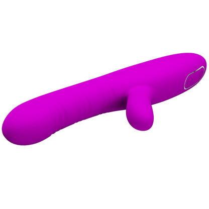 Rechargeable Rabbit Vibrator 12 Vibrations 4 Thrusting Modes – Purple