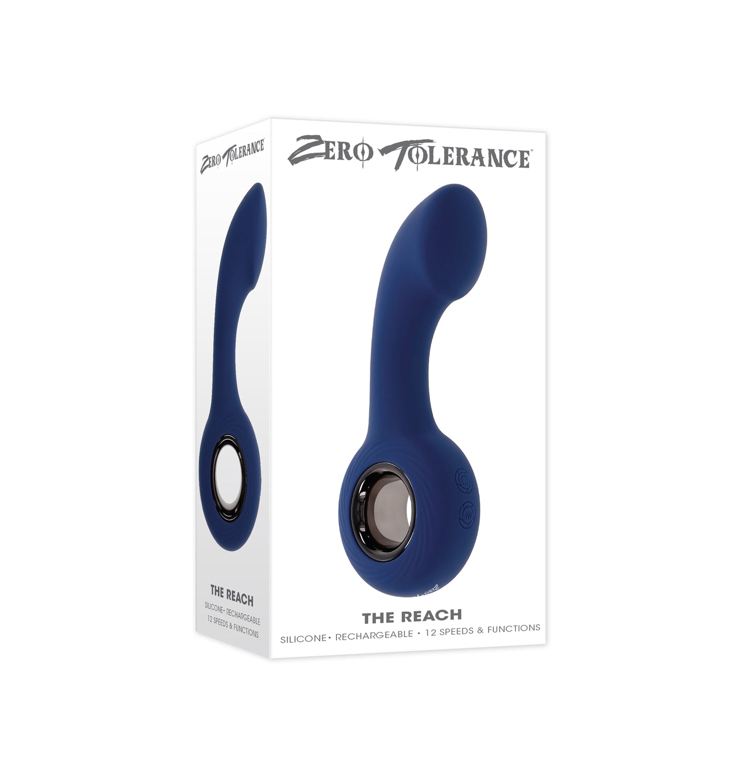 Rechargeable Ergonomic Vibrating Prostate Massager - Purple