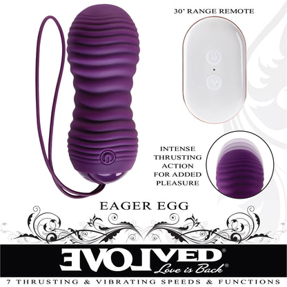 Remote Control Pulsating Vibrator - Rechargeable Silicone Thrusting Vibrator