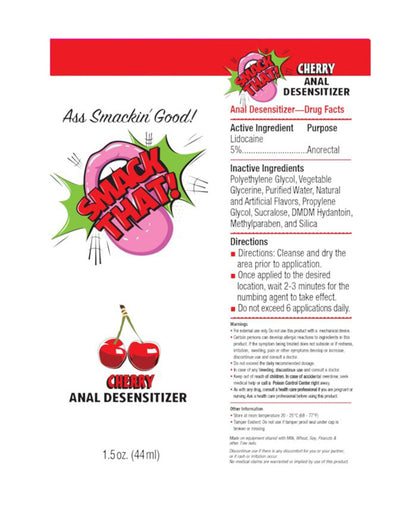 Smack That - Cherry Flavored Anal Desensitizer Cream 1.5oz