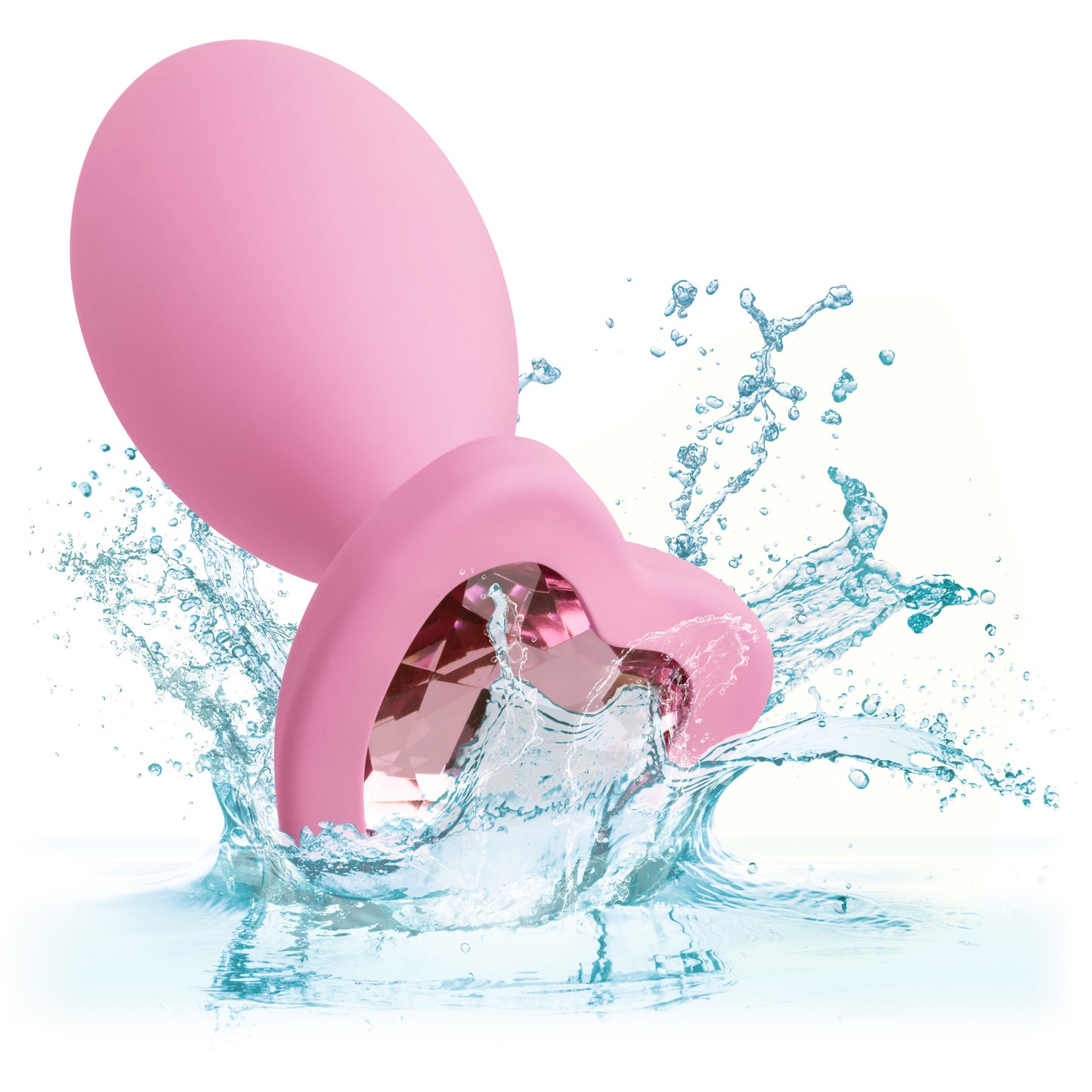 First Time Crystal Booty Duo Pink Anal Plug Set