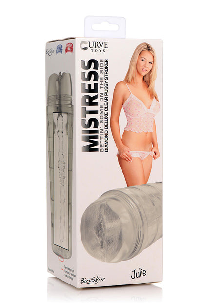 Mistress Julie Diamond Deluxe Clear Pussy Stroker - Suction Control Masturbator