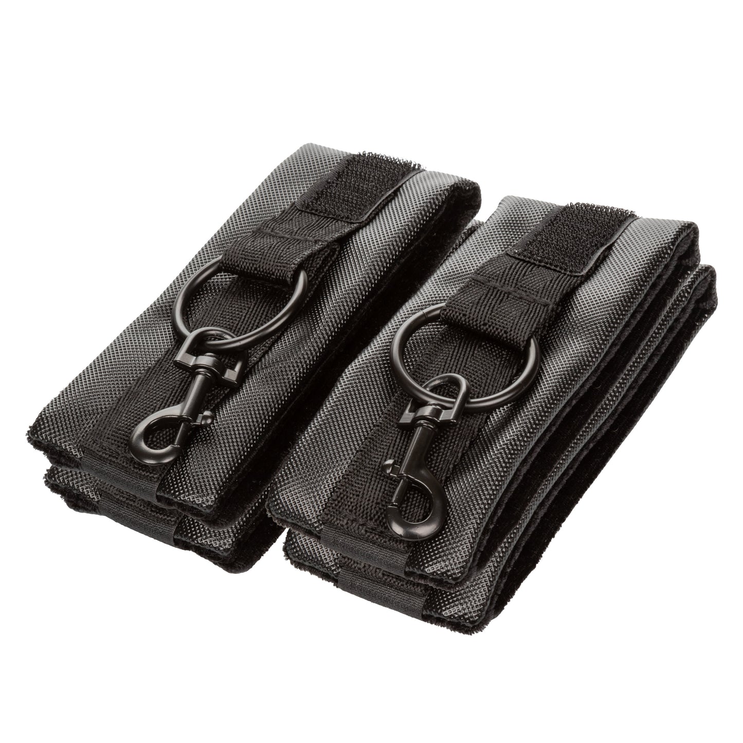 Adjustable Padded Bondage Cuffs Wrist & Ankle Set - Black