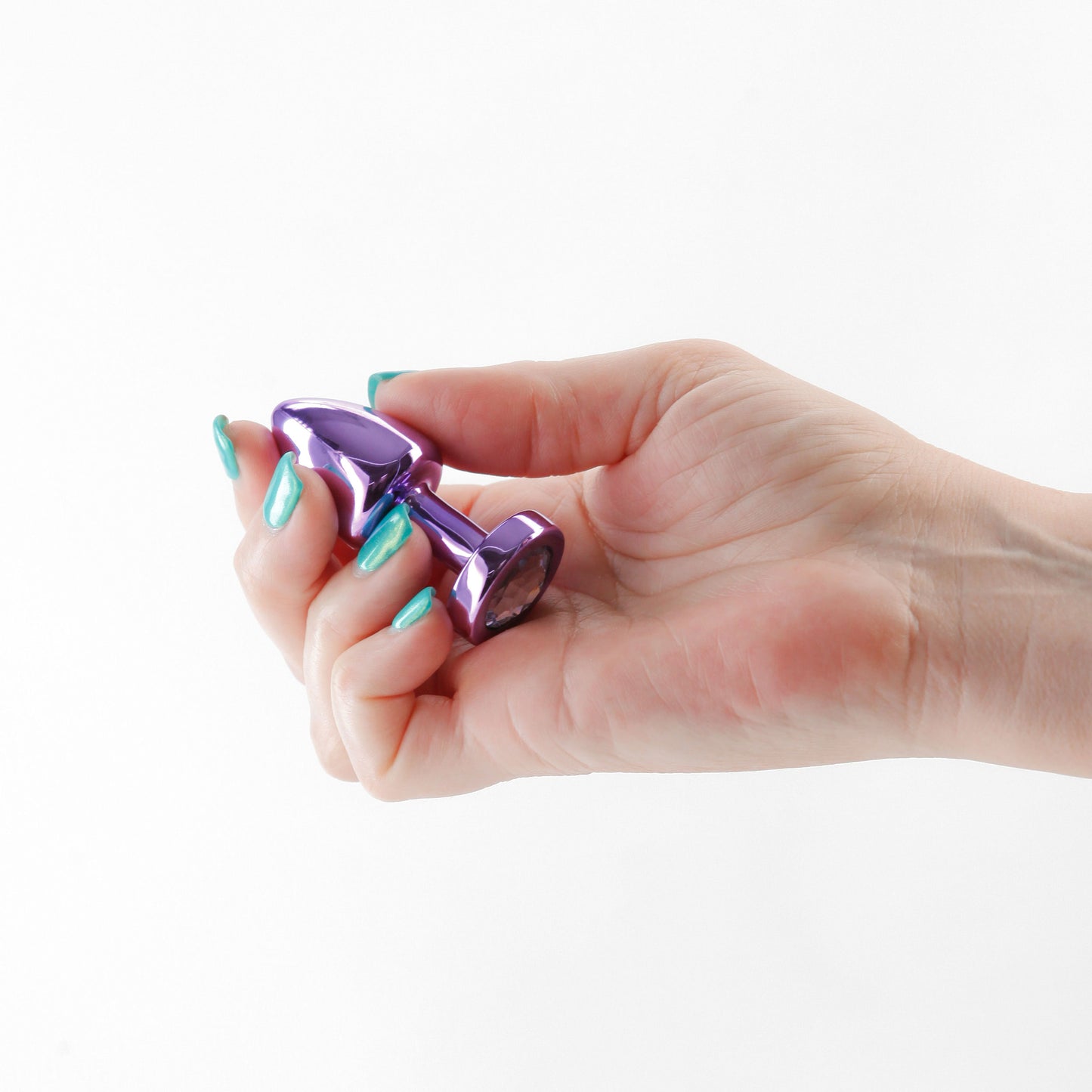 Petite Purple Jeweled Butt Plug – Rear Assets Petite