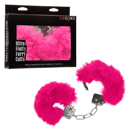Ultra Fluffy Adjustable Furry Handcuffs - Pink