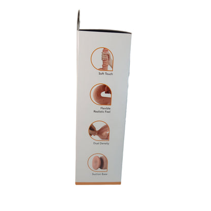 7.5 Inch Realistic Dual-Layer Dildo - Real Skin Lucky Tan