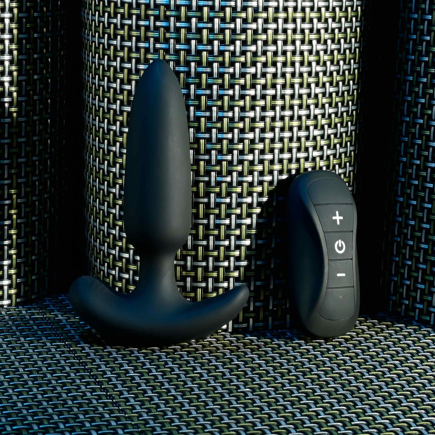 Remote Control Rechargeable Vibrating Anal Plug - Black