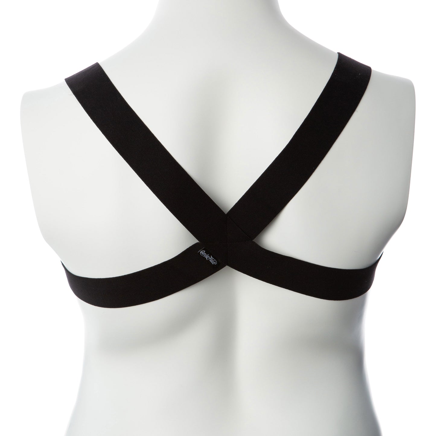 Billie Elastic Body Harness - Plus Size Black