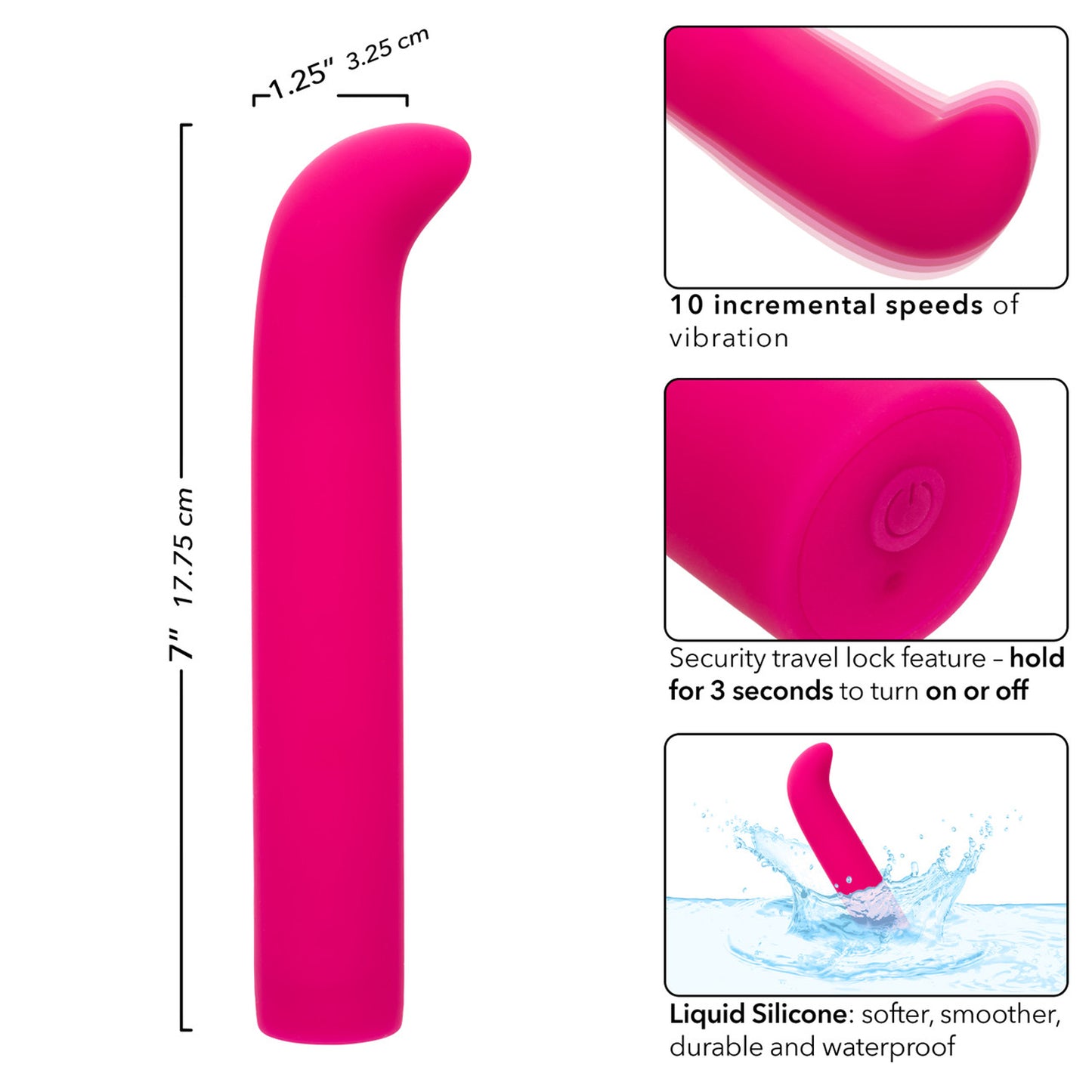 Classic Chic G Rechargeable G-Spot Vibrator - Pink