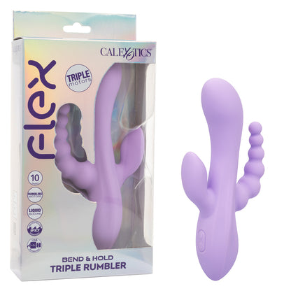 Flex Bend & Hold Triple Rumbler - Rechargeable Triple Motor Flexible Vibrator
