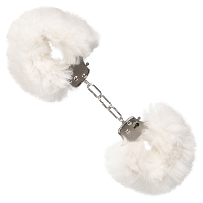 Ultra Fluffy Adjustable Furry Handcuffs - White