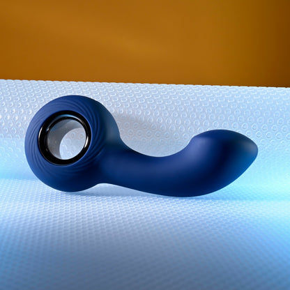 Rechargeable Ergonomic Vibrating Prostate Massager - Purple